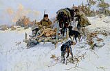 Jaroslav Fr. Julius Vesin After the hunt painting